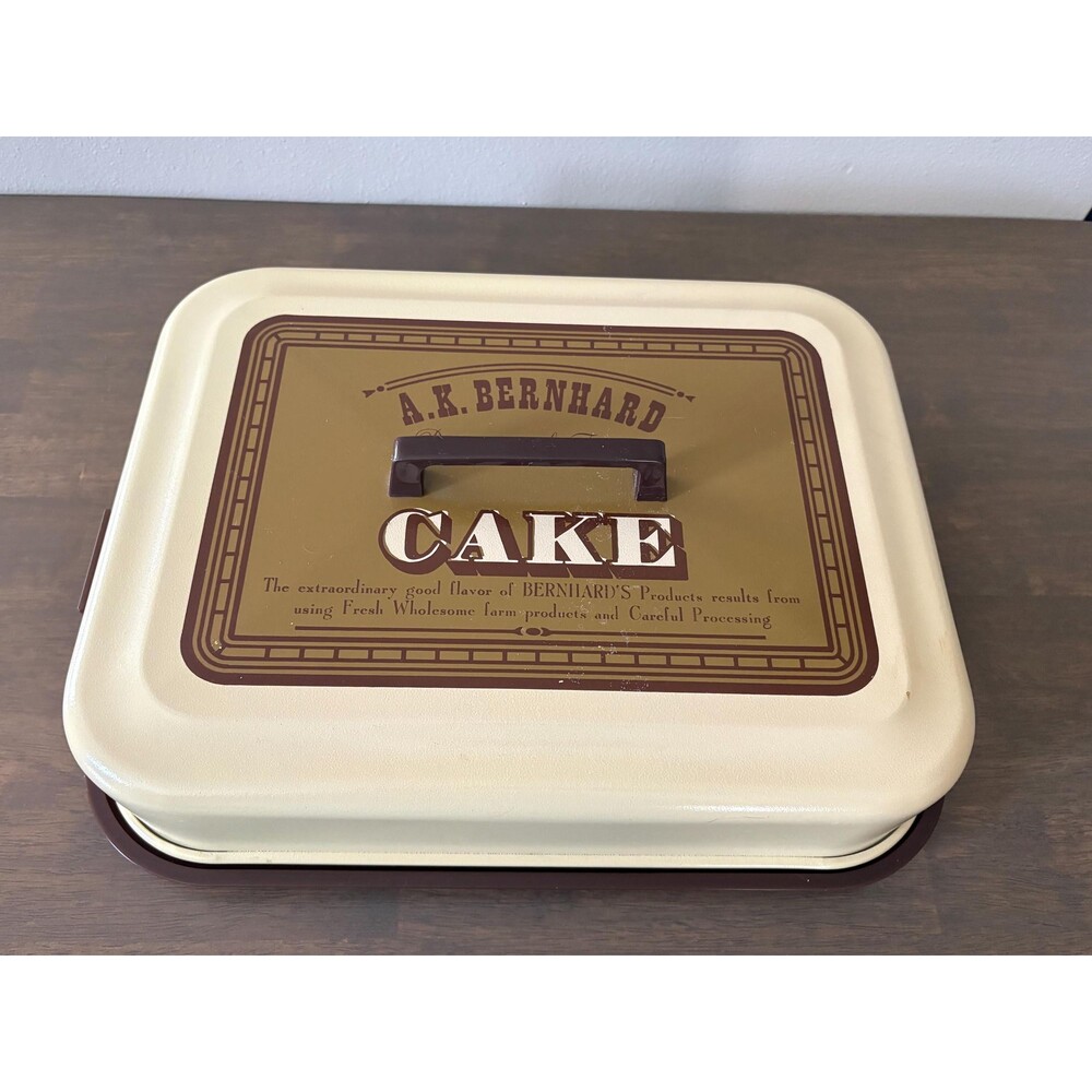 Vintage Kromex Cake Carrier 11” x 15” A. K. Bernhard